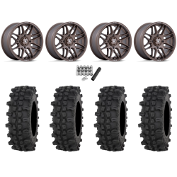 Frontline ACP 28x10-14 Tires on MSA M52 Radar Matte Bronze Wheels