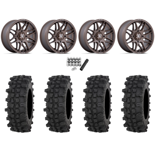 Frontline ACP 28x10-14 Tires on MSA M52 Radar Matte Bronze Wheels Frontline ACP 28x10-14 Tires on MSA M52 Radar Matte Bronze Wheels
