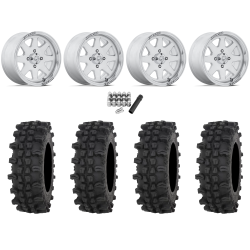 Frontline ACP 28x10-14 Tires on MSA M54 Spark Polished Wheels