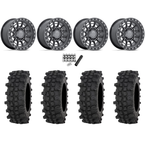 Frontline ACP 32x10-15 Tires on Fuel Cycle Gloss Gunmetal Wheels Frontline ACP 32x10-15 Tires on Fuel Cycle Gloss Gunmetal Wheels