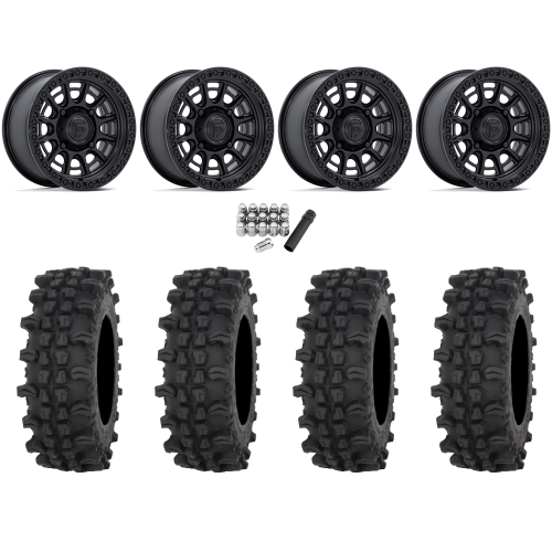 Frontline ACP 32x10-15 Tires on Fuel Cycle Matte Black Wheels Frontline ACP 32x10-15 Tires on Fuel Cycle Matte Black Wheels