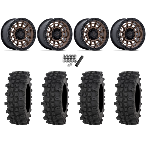 Frontline ACP 32x10-15 Tires on Fuel Cycle Matte Bronze Wheels