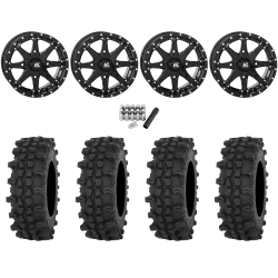 Frontline ACP 32x10-15 Tires on High Lifter HL10 Gloss Black Wheels