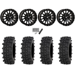 Frontline ACP 32x10-15 Tires on High Lifter HL25 Gloss Black Wheels