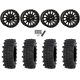 Frontline ACP 32x10-15 Tires on High Lifter HL25 Gloss Black Wheels