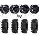 Frontline ACP 32x10-15 Tires on MSA M50 Clubber Gloss Black Wheels