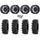 Frontline ACP 32x10-15 Tires on MSA M52 Radar Gloss Black Wheels