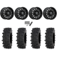 Frontline ACP 32x10-15 Tires on MSA M55 Commander Gloss Black Milled Wheels