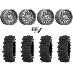 Frontline ACP 32x10-15 Tires on MSA M55 Commander Platinum Machined Wheels