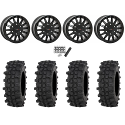 Frontline ACP 32x10-15 Tires on SB-8 Matte Black Beadlock Wheels