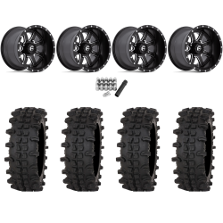 Frontline ACP 33x12-15 (10ply) Tires on Fuel Maverick Matte Black Milled (15x10) Wheels