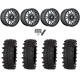 Frontline ACP 33x12-15 (10ply) Tires on Fuel Tech Matte Gunmetal (15x10) Beadlock Wheels