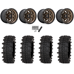 Frontline ACP 33x12-15 (10ply) Tires on Fuel Unit Matte Bronze (15x10) Wheels
