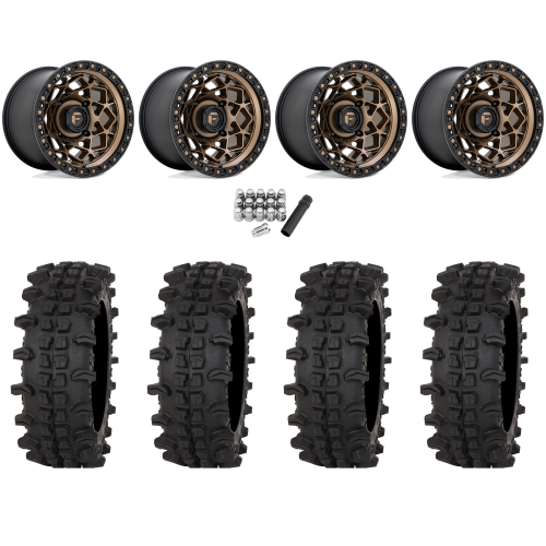Frontline ACP 33x12-15 (10ply) Tires on Fuel Unit Matte Bronze (15x10) Wheels