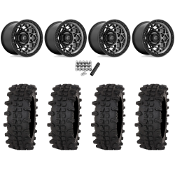 Frontline ACP 33x12-15 (10ply) Tires on Fuel Unit Matte Gunmetal (15x10) Wheels