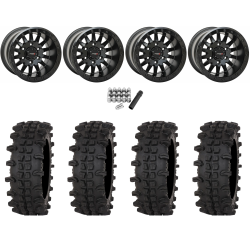 Frontline ACP 33x12-15 (10ply) Tires on System 3 Offroad SB-8 Matte Black (15x10) Beadlock Wheels