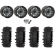 Frontline ACP 33x12-15 (10ply) Tires on System 3 Offroad SB-8 Matte Brushed Grey (15x10) Beadlock Wheels