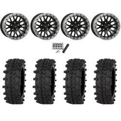 Frontline ACP 33x12-15 (10ply) Tires on System 3 Offroad SB-9 Gloss Black (15x9) Beadlock Wheels