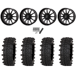 Frontline ACP 33x12-20 (10ply) Tires on Frontline 762 Gloss Black (20x8) Wheels