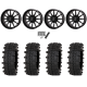 Frontline ACP 33x12-20 (10ply) Tires on Frontline 762 Gloss Black (20x8) Wheels