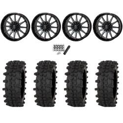 Frontline ACP 33x12-20 (10ply) Tires on Frontline 762 Gloss Dark Tint (20x8) Wheels