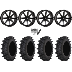Frontline ACP 35x9.5-20 Tires on High Lifter HL10 Gloss Black Wheels