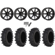 Frontline ACP 35x9.5-20 Tires on High Lifter HL10 Gloss Black Wheels