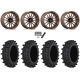 Frontline ACP 40x12-24 Tires on MSA M55 Commander Gloss Bronze Milled (24x10) Wheels