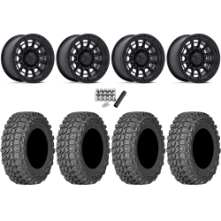 Gladiator X Comp ATR 32x10-15 (10ply) Radial Tires on Fuel Cycle Matte Black Wheels