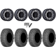 Gladiator X Comp ATR 32x10-15 (10ply) Radial Tires on Fuel Rincon Blackout Beadlock Wheels