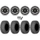 Gladiator X Comp ATR 32x10-15 (10ply) Radial Tires on Fuel Unit Matte Black Wheels