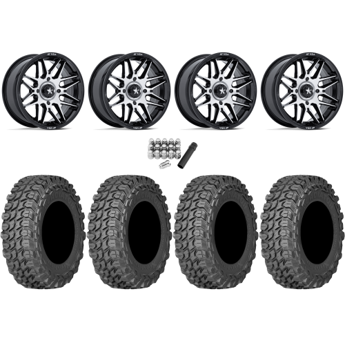 Gladiator X Comp ATR 32x10-15 (10ply) Radial Tires on MSA M52 Radar Machined Wheels
