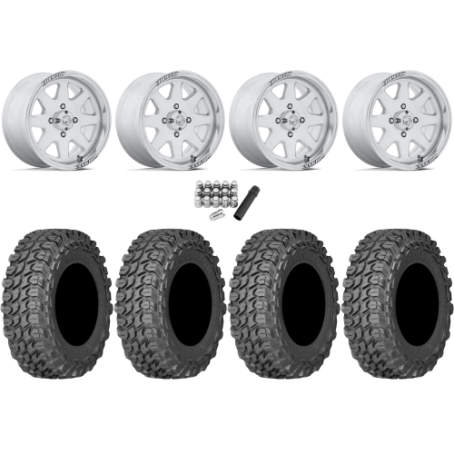 Gladiator X Comp ATR 32x10-15 (10ply) Radial Tires on MSA M54 Spark Polished Wheels