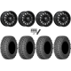 Gladiator X Comp ATR 35x10-15 (10ply) Radial Tires on MSA M55 Commander Gloss Black Milled Wheels