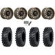 ITP MT911 30x10-15 (8ply) Tires on MSA M55 Commander Gloss Bronze Milled Wheels