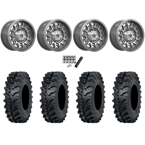 ITP MT911 32x10-15 (8ply) Tires on MSA M55 Commander Platinum Machined Wheels