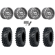 ITP MT911 32x10-15 (8ply) Tires on MSA M55 Commander Platinum Machined Wheels