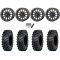 ITP MT911 30x10-14 (8ply) Tires on Frontline 223 Matte Black Beadlock Wheels