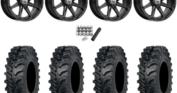 ITP MT911 30x10-14 (8ply) Tires on MSA M12 Diesel Gloss Black Wheels