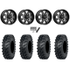 ITP MT911 27x10-14 (8ply) Tires on MSA M26 Vibe Gloss Black Milled Wheels