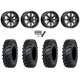 ITP MT911 27x10-14 (8ply) Tires on MSA M41 Boxer Gloss Black Milled Wheels