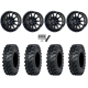ITP MT911 34x10-15 (8ply) Tires on Frontline 762 Gloss Black Wheels