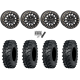 ITP MT911 30x10-15 (8ply) Tires on System 3 SB-6 Matte Black Beadlock Wheels