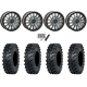 ITP MT911 30x10-15 (8ply) Tires on System 3 SB-8 Brushed Grey Beadlock Wheels