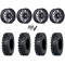 ITP MT911 30x10-15 (8ply) Tires on MSA M50 Clubber Matte Black DDT Wheels
