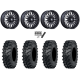 ITP MT911 30x10-15 (8ply) Tires on MSA M50 Clubber Matte Black DDT Wheels ITP MT911 30x10-15 (8ply) Tires on MSA M50 Clubber Matte Black DDT Wheels