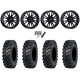ITP MT911 34x10-15 (8ply) Tires on MSA M51 Thunderlips Matte Black Wheels