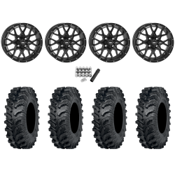 ITP MT911 32x10-15 (8ply) Tires on ITP Hurricane Satin Black Wheels