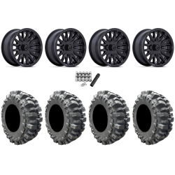 Interco Bogger 27x10-14 Tires on MSA M49 Creed Matte Black Wheels
