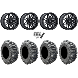Interco Bogger 27x10-14 Tires on MSA M52 Radar Gloss Black Wheels